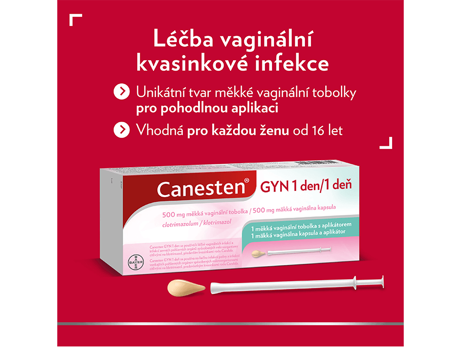Canesten GYN léčba vaginální kvasinkové infekce