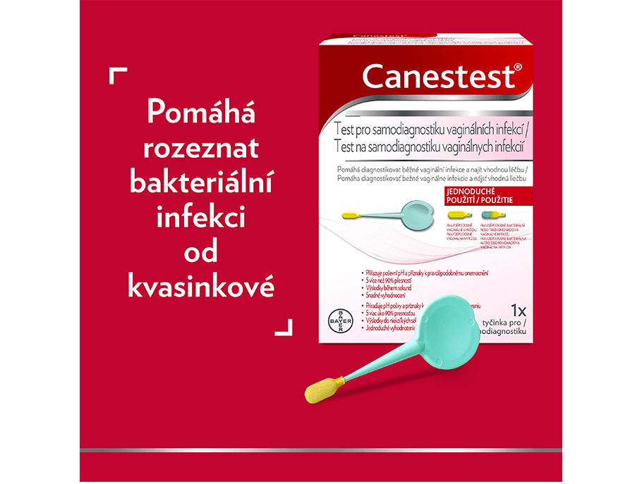Canestest pomáhá rozeznat bakteriální infekci