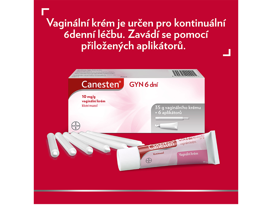 Canesten GYN 6 dní použití